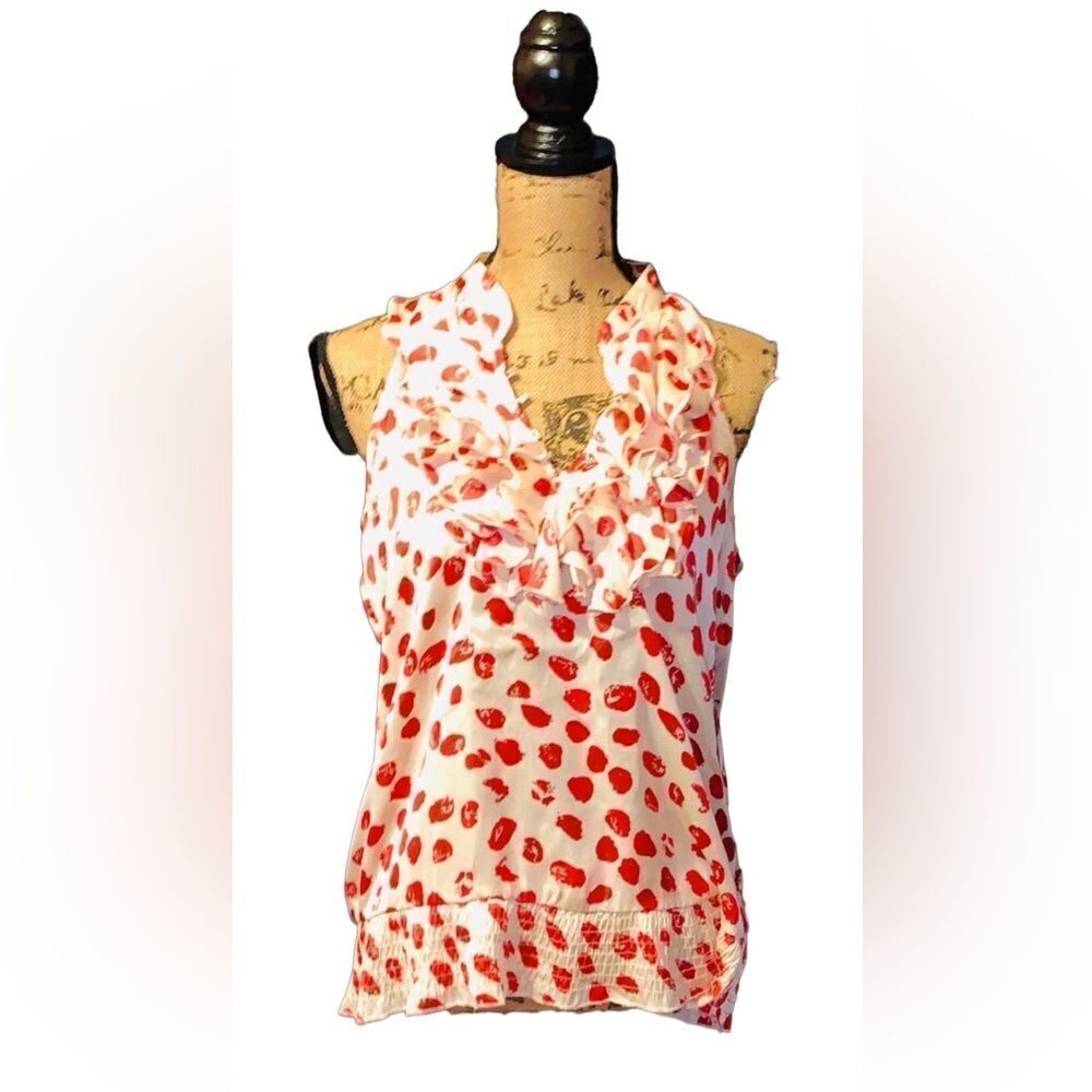 Charlotte Russe ruffle tank top size L‎